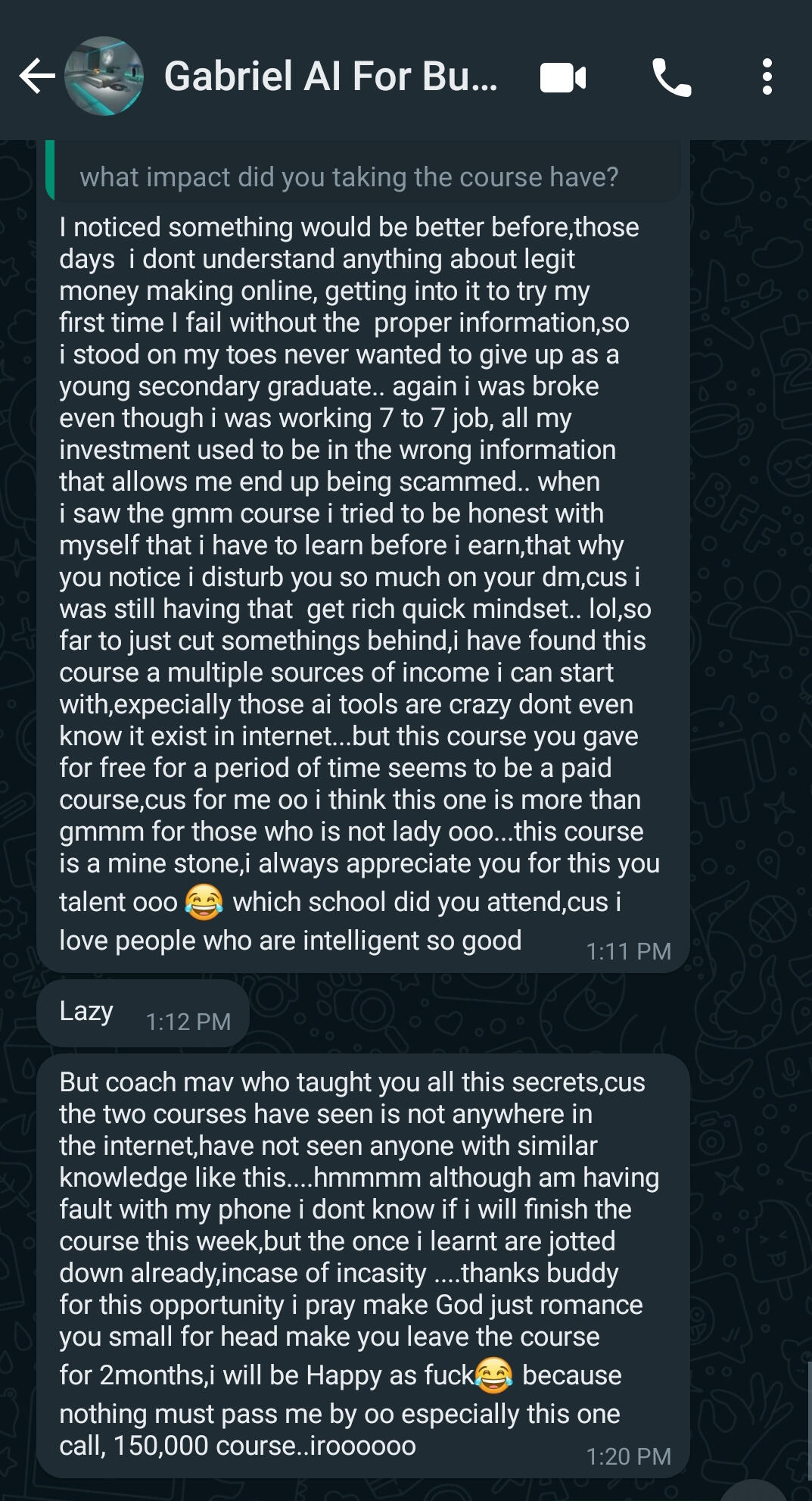 Tomi, a life changer